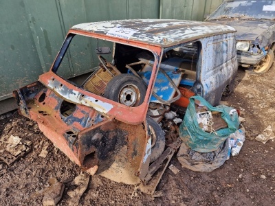 Austin Mini Van Shell c/w 2 x Austin 4cyl Petrol Engine