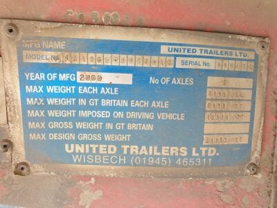 2000 United Triaxle Ejector Trailer  - 4