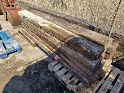 14 x Wooden Railway Sleepers - 2