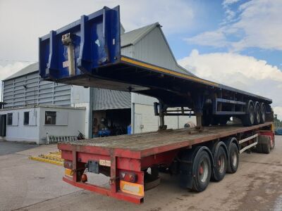 2006 Slemish Triaxle 45 - 71ft Extendable Flat Trailer - 3