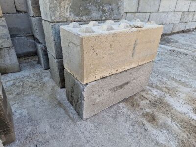 2 x Concrete Lego Blocks