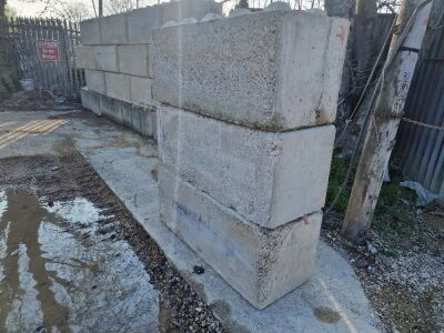 3 x Concrete Lego Blocks