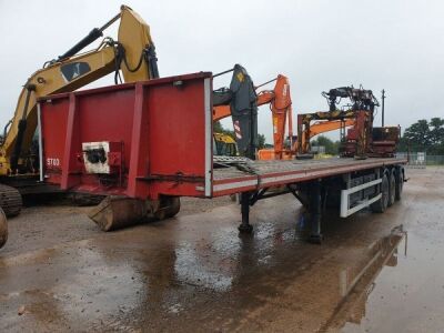 2003 Fruehauf Triaxle Brick Crane Trailer