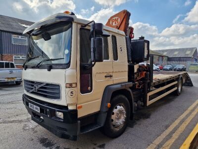 2006 Volvo FL 4x2 Crane Beavertail 