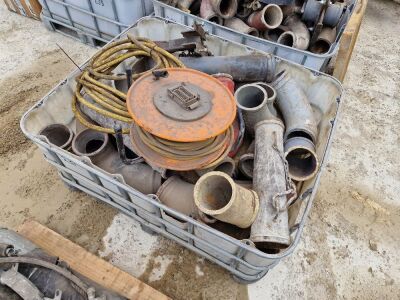 Qty of Concrete Pump 5” Couplings/Clips & Elbows