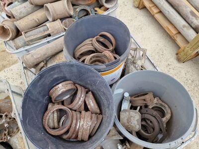 Qty of Concrete Pump 4” Couplings & Elbows