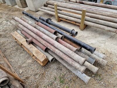 Qty of Concrete Pump 4” Pipes Various Lengths