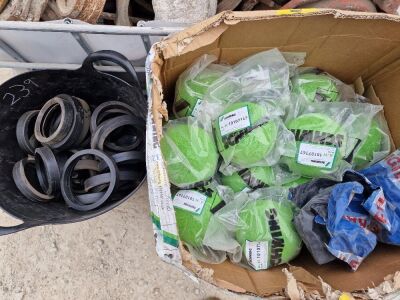 Qty of Unused Concrete Pump Sponge Balls & Gaskets