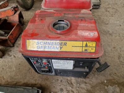 2 x Schneider Petrol Generators - 4