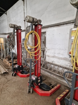 4x Somers Mobile Vehicle Lifts - 4