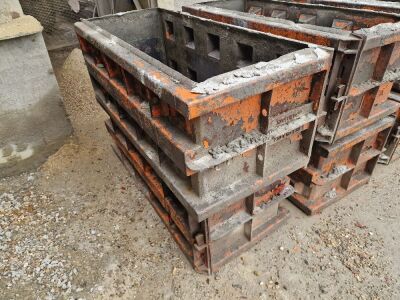 2 x Betonblock 150 x 60 x 60cm Concrete Lego Block Mould - 3