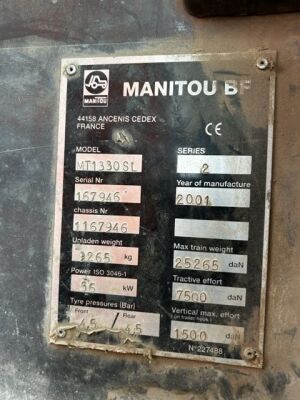 2001 Manitou MT1330 SL Telehandler - 15
