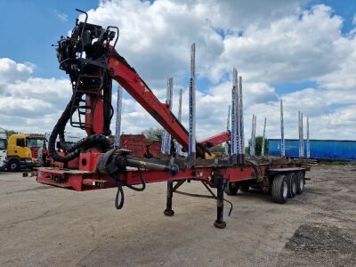 2011 SDC Trailers Triaxle Log Crane Trailer - 2