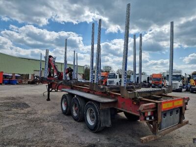 2011 SDC Trailers Triaxle Log Crane Trailer - 3