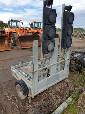 Pair of SRL Mobile Works Traffic Lights