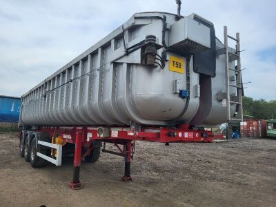 2015 Fruehauf Triaxle Alloy Body Tipping Trailer