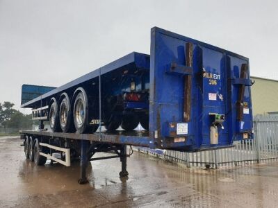 2005 SDC Triaxle 45 - 71ft Extendable Flat Trailer - 2