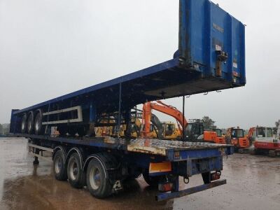 2005 SDC Triaxle 45 - 71ft Extendable Flat Trailer - 3