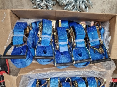 10 x 5 Ton Ratchet Straps 8m