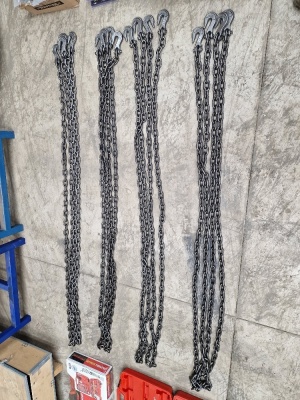 2 x 4m x 10mm Lashing Chains