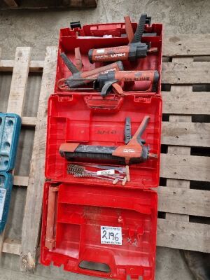 4x Hilti MD2000 Cartridge Dispensers