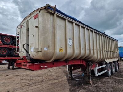 1989 Fruehauf Traixle Alloy Body Tipping Trailer