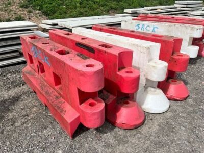 4 x Plastic Highway Barriers 