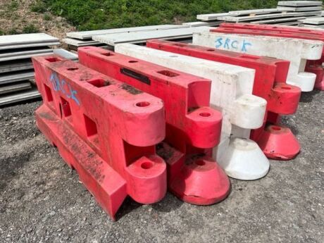 4 x Plastic Highway Barriers 
