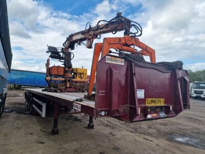 2011 Dennison Triaxle Rolling Brick Crane Trailer