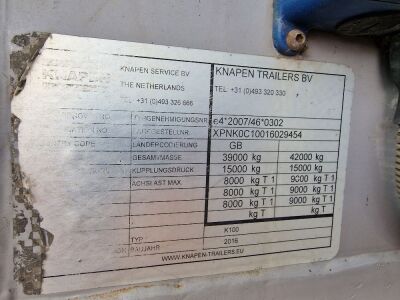 2016 Knapen Triaxle Walking Floor Trailer - 5