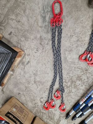 4 Ton 4 Leg Lifting Chain 1m Long 