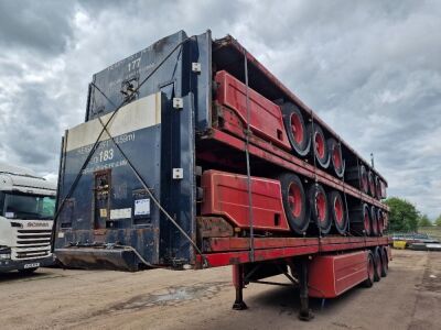 Stack of 2010 5 x Flat Trailers Banded for Export