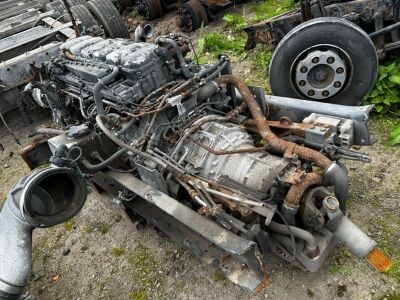 Scania 6cyl Engine & Gearbox in Chassis Section