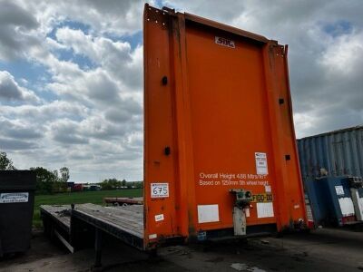 2014 SDC Triaxle Stepframe Flat Trailer