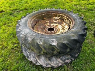 2 x 13.6 / 12-36 Tractor Wheels + Tyres