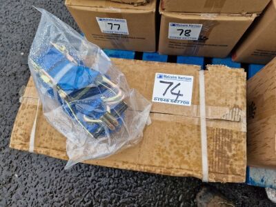 New 10 x 10m x 50mm Ratchet Straps