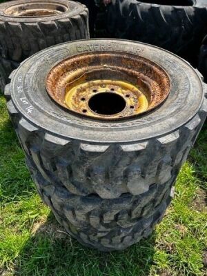 10x CAT Skid Steer Wheels & Tyres - 2