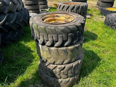 10x CAT Skid Steer Wheels & Tyres - 5