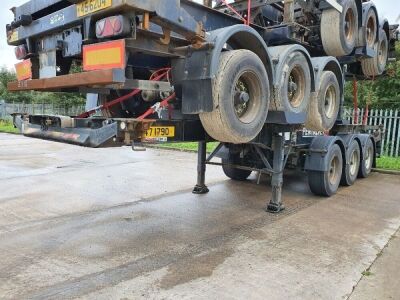 2006 Dennison Triaxle Sliding Skeletal Trailer