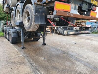 2006 Dennison Triaxle Sliding Skeletal Trailer - 2