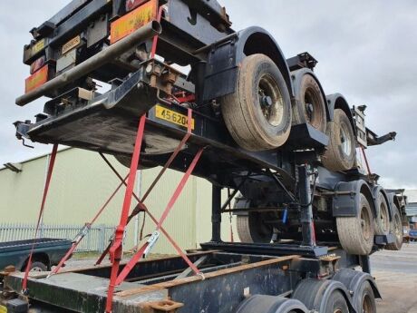 2006 Dennison Triaxle Sliding Skeletal Trailer