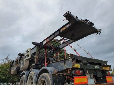 2006 Dennison Triaxle Sliding Skeletal Trailer - 2