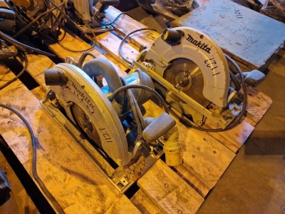 2 x Makita 110v Disc Saw