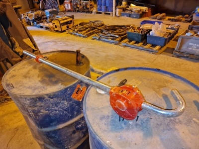 Unused Manual Barrel Pump, Part Drums Bitutack, Sikafloor Proseal, Adocure Super & Other - 3