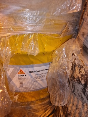 Unused Manual Barrel Pump, Part Drums Bitutack, Sikafloor Proseal, Adocure Super & Other - 6