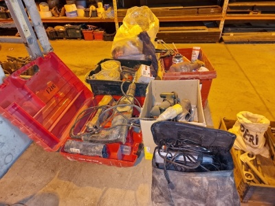 Bosch Disc Saw, Metabo Drill, Hand Tools Etc