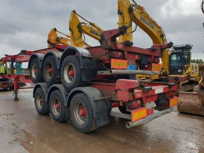 2006 Dennison Triaxle Sliding Skeletal Trailer - 3