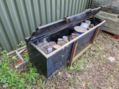 Steel Paint Store, No Key & Contents, Steel Stillage 