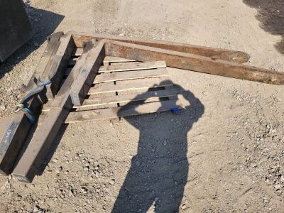 Pair of 6ft Long fork Lift Tines - 2