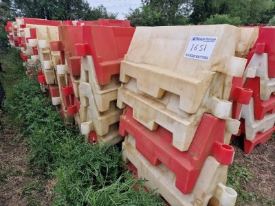 Qty of Plastic Road Barriers